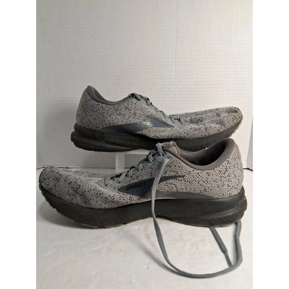 Brooks Launch 7 Men's 9 Running‎ Shoes Grey Lightweight Athletic Sneakers READ